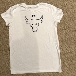 A5- Under armour x Project Rock Dwayne Johnson womens shirt M